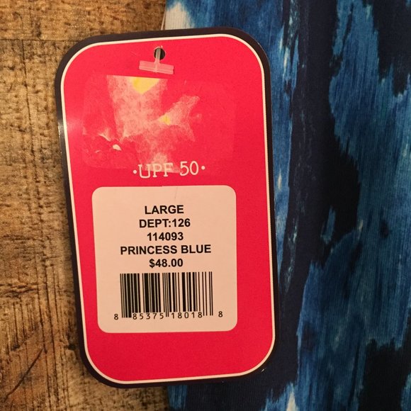 Sunsets&Sweet Tea Blue Diamond Knit Pants Sz L NWT - Picture 6 of 8